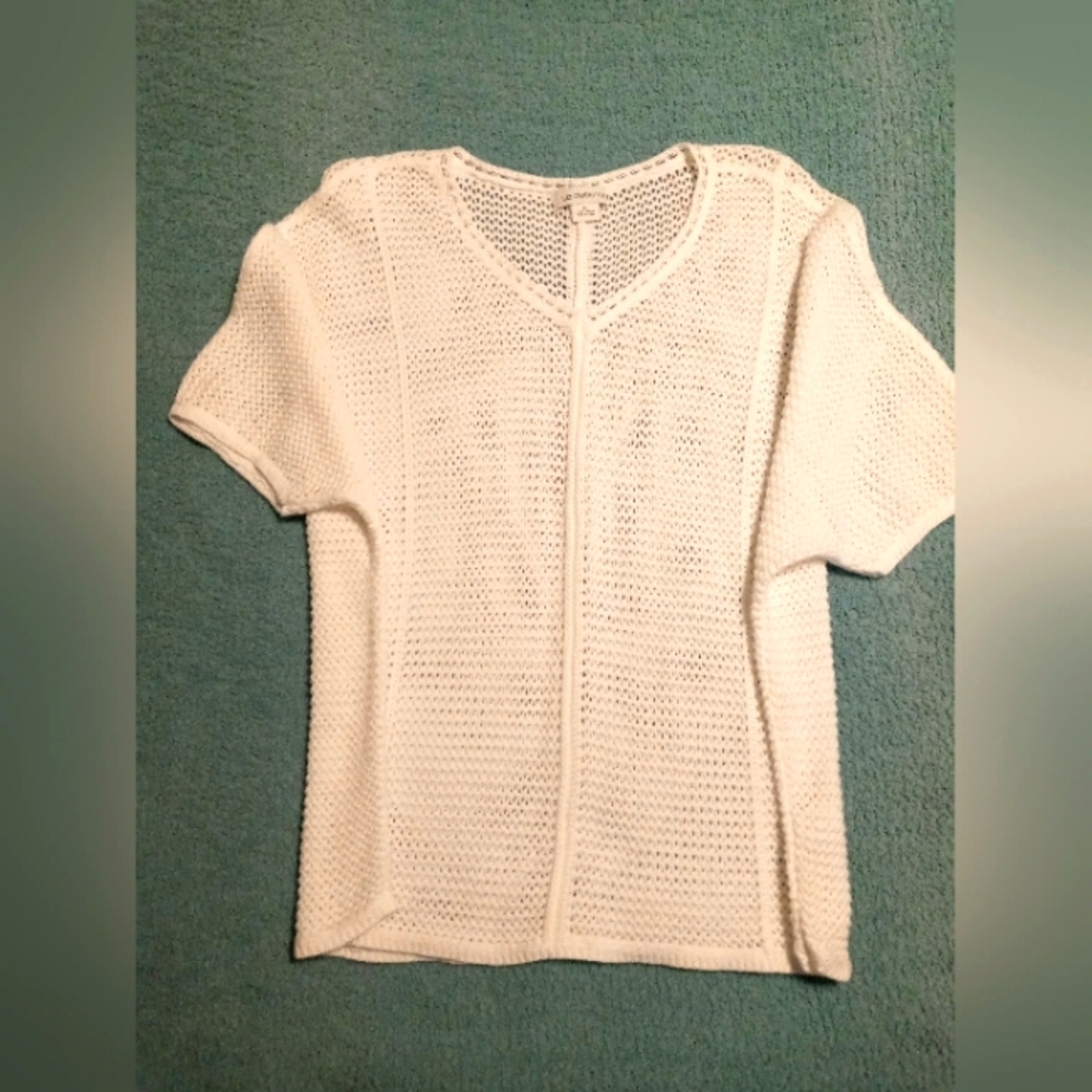 Liz Claiborne top, white, Size XL